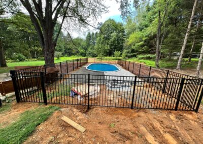 Aluminum fence by Fence Imperial, featuring a sleek and modern design with durable construction for enhanced security and style.